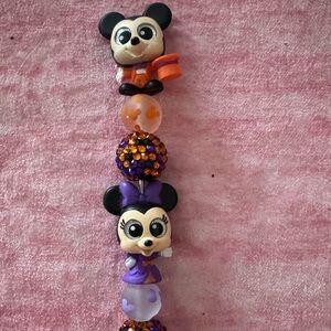 Handcrafted Pen-Mickey & Minnie Halloween - extended pen